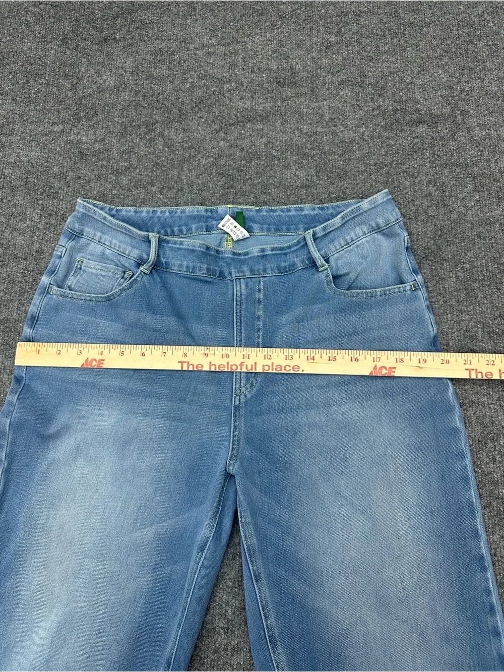 HALARA Light Blue Straight Leg Jeans for Women